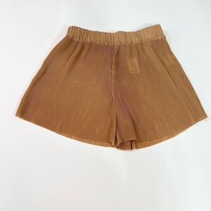 Akira Relaxed Short Women's Large Beige Elastic Waistband Pull-On Flowy